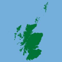Outline map of Scotland