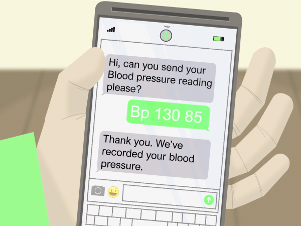 Blood pressure on phone